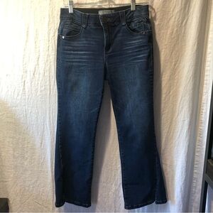 Wit and Wisdom like new crop straight leg jean stretchy elasticized waist 4
